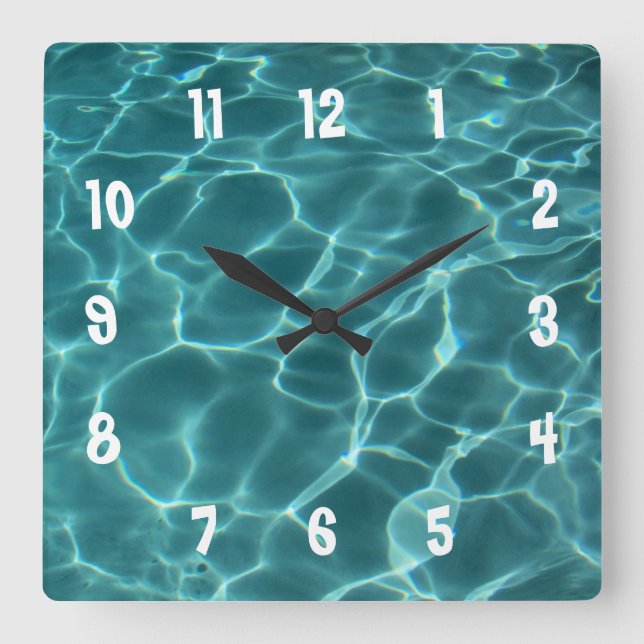 Reloj de pared de foto con números blancos (Anverso)