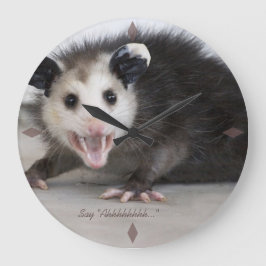 reloj de pared de fotos opossum de consulta médica