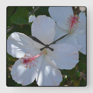 Reloj de pared de fragancia blanca
