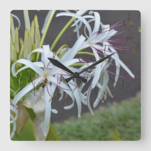 Reloj de pared de fragancia floral