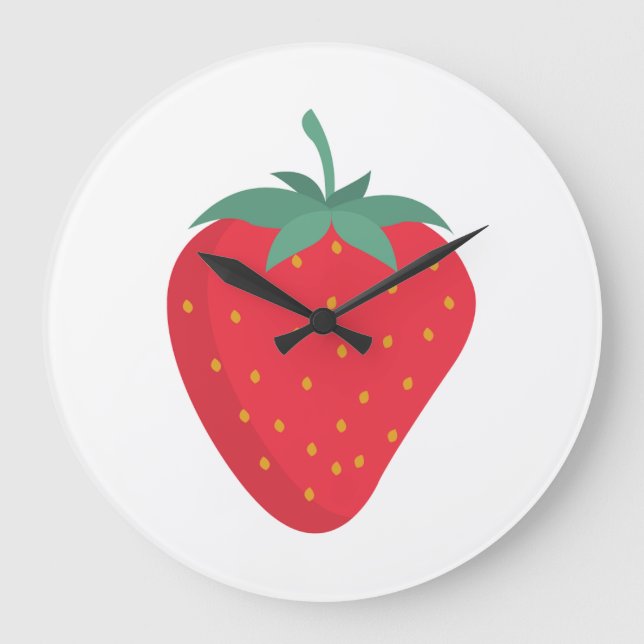 Reloj de pared de fresa (Anverso)