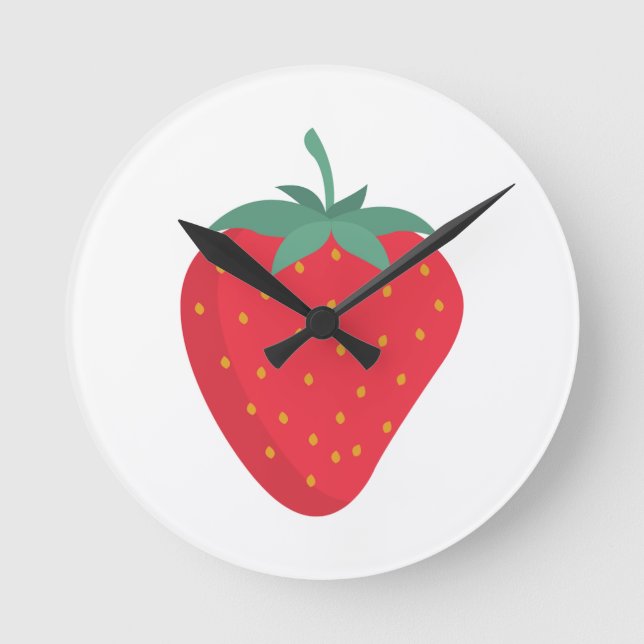 Reloj de pared de fresa (Anverso)