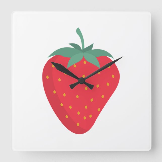 Reloj de pared de fresa (Anverso)