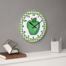 Reloj de pared de fruta de personalizado de manzan