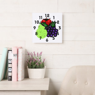 Reloj de pared de frutas