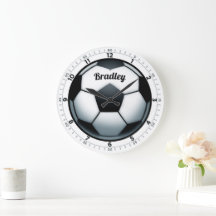 Reloj de pared de fútbol