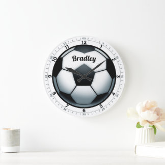 Reloj de pared de fútbol