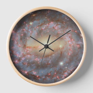 Reloj de pared de galaxia espiral