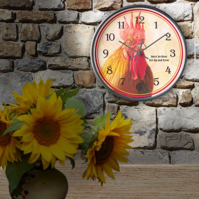Reloj de pared de gallo (Subido por el creador)