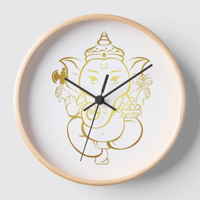 Reloj de pared de Ganesha (Anverso)
