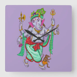 Reloj de pared de Ganesha