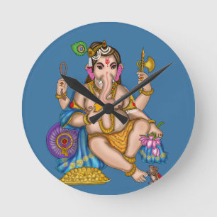 Reloj de pared de Ganesha niño