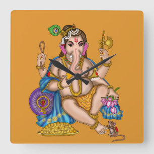 Reloj de pared de Ganesha niño
