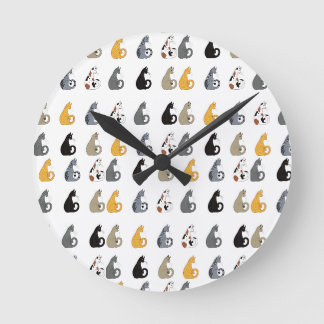 Reloj de pared de gatitos