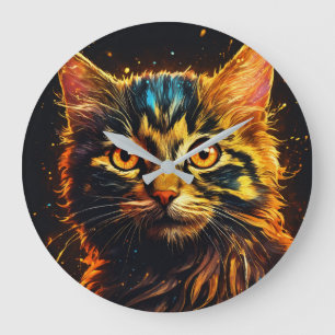 Reloj de pared de gatitos adorable para los fans d