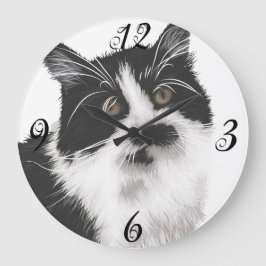 Reloj de pared de gato