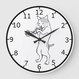 Reloj de pared de gato