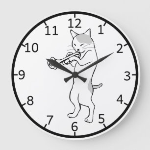 Reloj de pared de gato