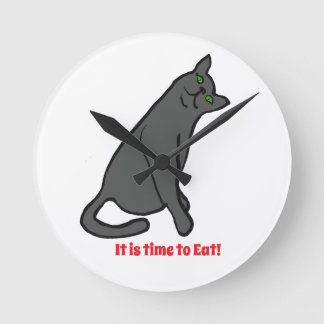 Reloj de pared de gato