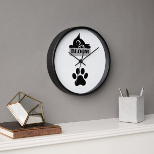 Reloj de pared de gato Bloom – Diseño de gato flor