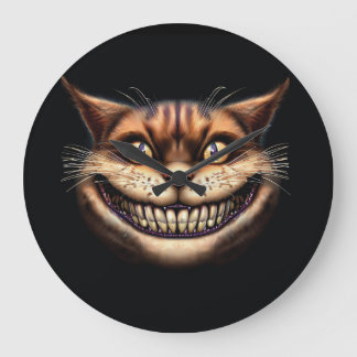 Reloj de pared de gato de Cheshire