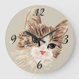 Reloj de pared de gato Kitty
