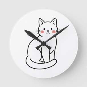 Reloj de pared de gato minimalista: diseño de gati