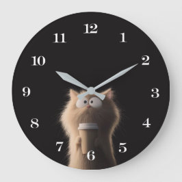 Reloj de pared de gato - Tiempo de espera lúdico y
