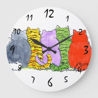 Reloj de pared de gatos