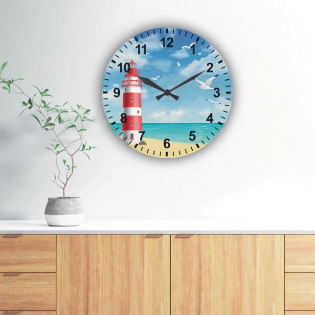 Reloj de pared de gaviota de playa (Subido por el creador)