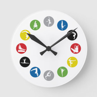 Reloj de pared de gimnasia olímpica