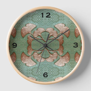 Reloj de pared de Gingko redondo