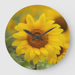 Reloj de pared de girasol