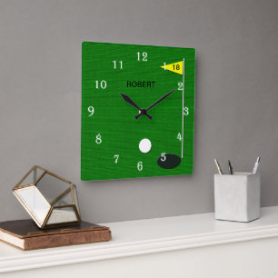 Reloj de pared de golf