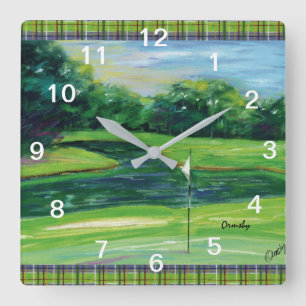 Reloj de pared de golf