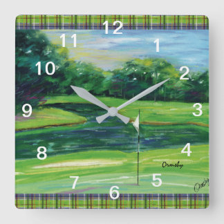 Reloj de pared de golf