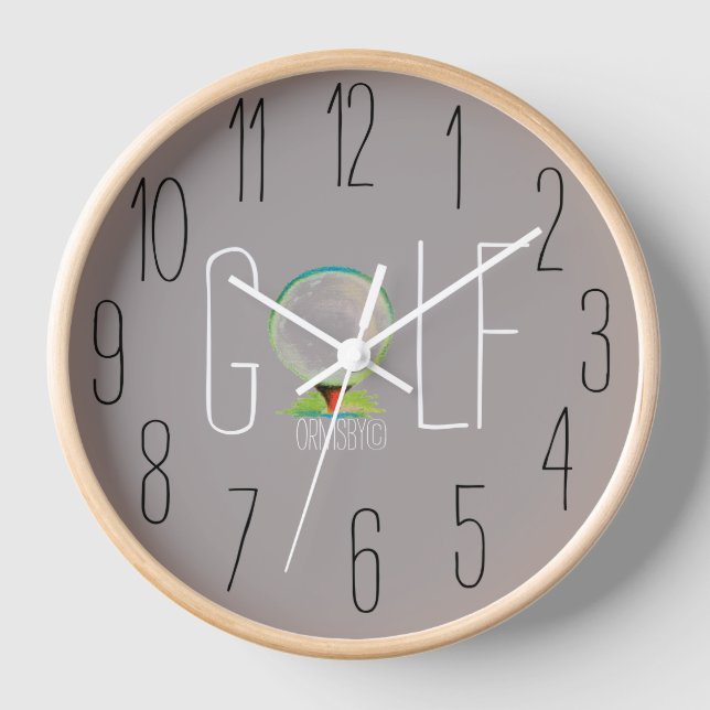 Reloj de pared de golf (Anverso)