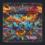 Reloj de pared de graffiti<br><div class="desc">reloj de pared de graffiti</div>