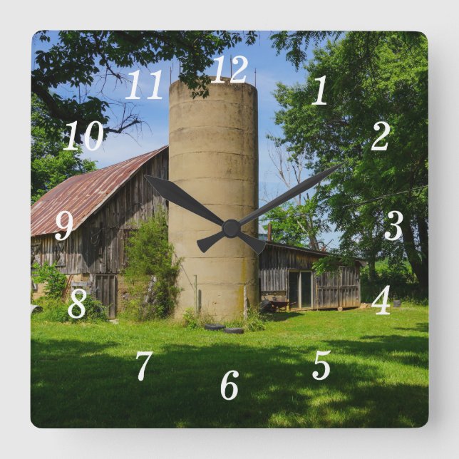 Reloj de pared de granja familiar (Anverso)