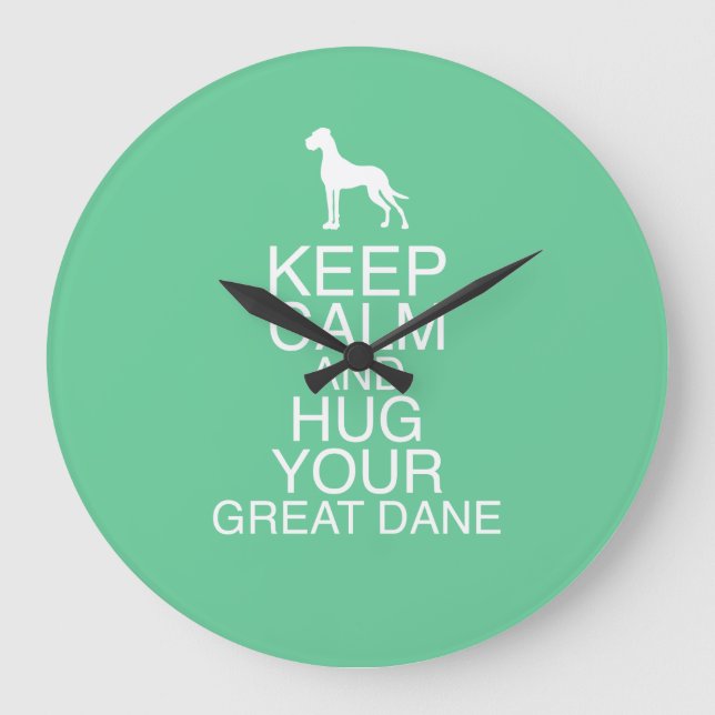 Reloj de pared de great dane (Anverso)