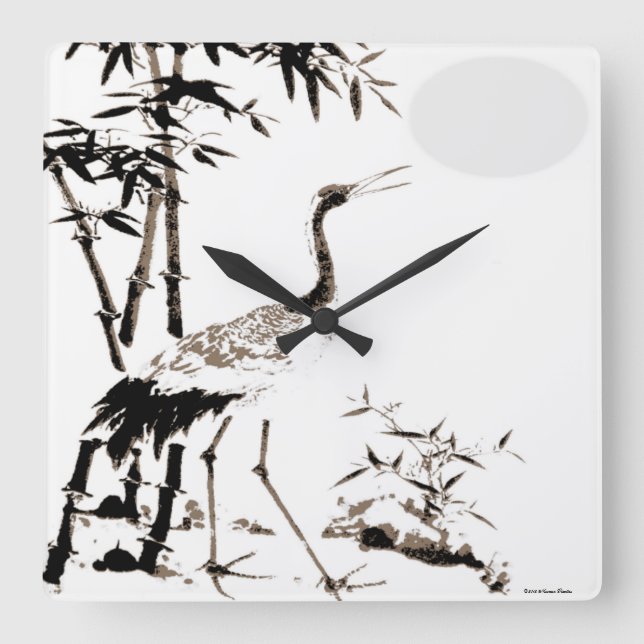 Reloj de pared de grúa (Anverso)