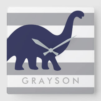 Reloj de pared de guardería de dinosaurio - bebé d