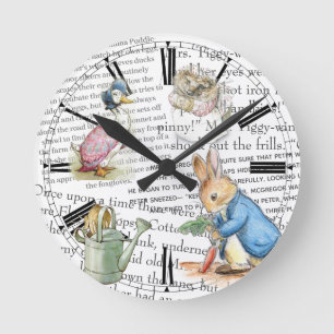 Reloj de pared de guardería - Hora de la historia
