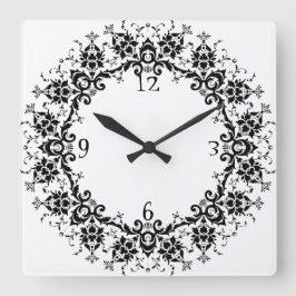 Reloj de pared de guirnaldas de Art Nouveau