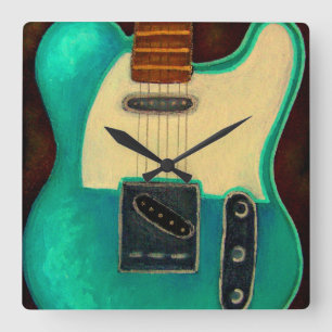 RELOJ DE PARED DE GUITARRA ELÉCTRICA VINTAGE