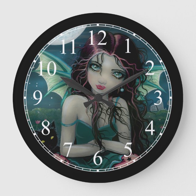 Reloj de pared de hadas del pequeño vampiro (Anverso)