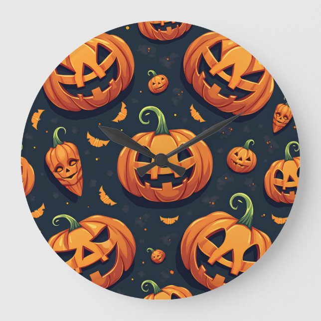 Reloj de pared de Halloween (Anverso)