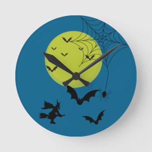 Reloj de pared de Halloween – Decoración estaciona