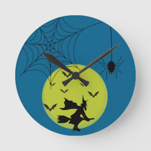 Reloj de pared de Halloween – Decoración estaciona