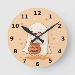 Reloj de pared de Halloween fantasma
